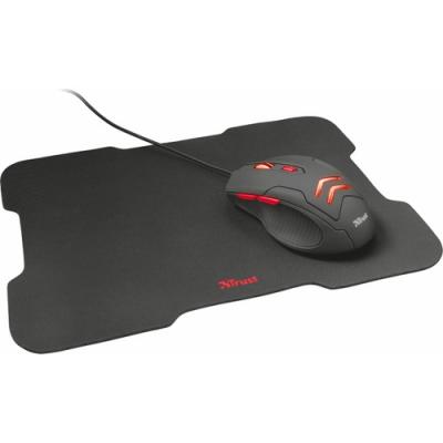 TRUST ZIVA GAMING MOUSE + MOUSE PAD SET 21963