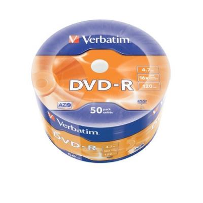 VERBATİM DVD-R 4.7GB 16X 50 Lİ