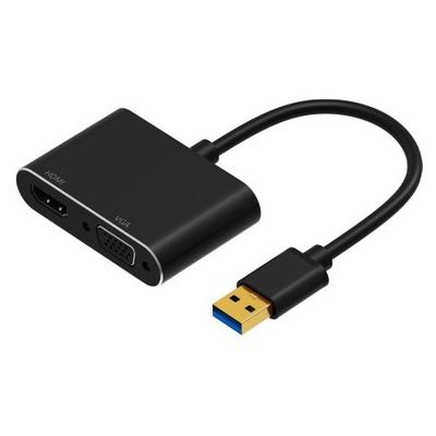 VİDEO ADAPTÖR USB TO HDMI + VGA ÇEVİRİCİ USB 3.0 2K