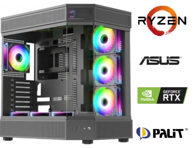 AMD RYZEN 9 9950X+32GB RAM+1TB M2+RTX 5070 OYUNCU BİLGİSAYARI SİYAH
