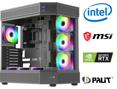 İNTEL İ7 12700F+64GB RAM+2TB M2+RTX 5070 OYUNCU BİLGİSAYARI SİYAH
