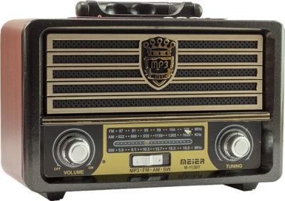 MEİER M-108BT NOSTALJİ RADYO SD KART/USB BLUETOOTH/AUX