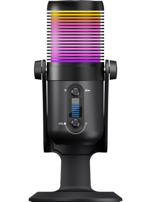 Rampage DİYEZ Siyah RGB Ses Göstergeli Masaüstü Mikrofon